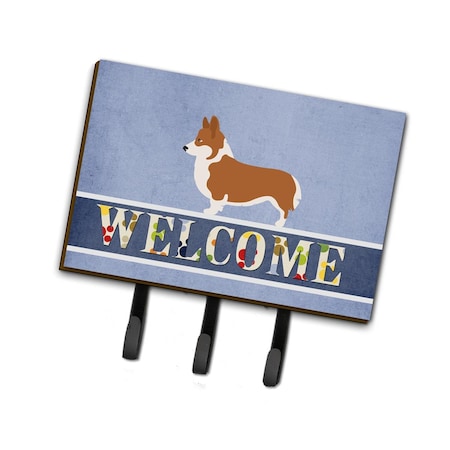 Carolines Treasures Pembroke Welsh Corgi Welcome Leash or Key Holder BB8320TH68